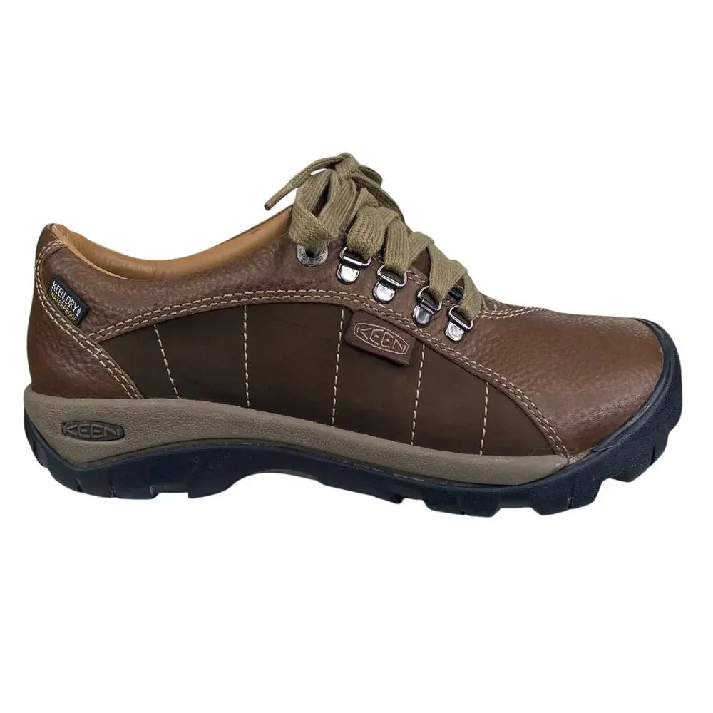 Keen Women’s Presidio Brown Leather Trail Hiking Loafer Size US 6.5 - Picture 1 of 11